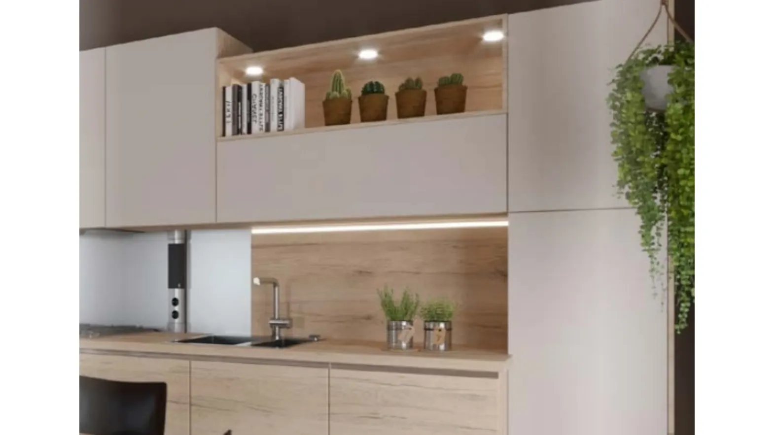 Cucina Moderna lineare Porto Riviera di Life Cucine