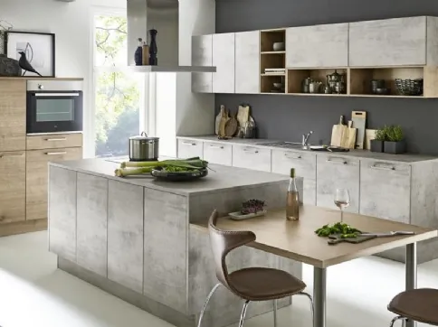 Cucina Moderna Manhattan Stone Beton di Nolte